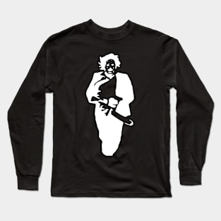 Leatherface - Texas Chainsaw Massacre Stencil Long Sleeve T-Shirt